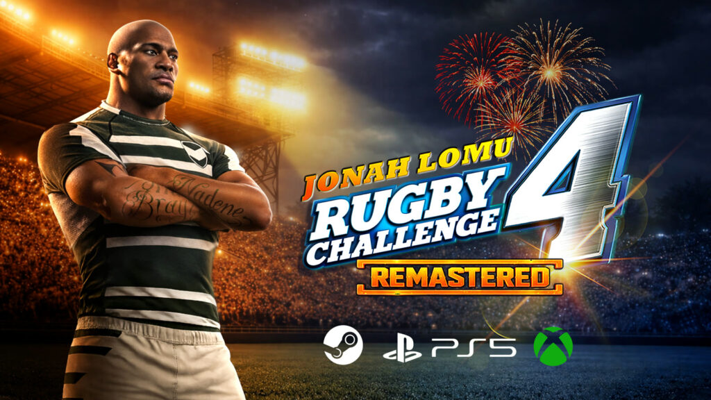Jonah Lomu Rugby Challenge 4 Remastered: PS5 pre-orders open in New Zealand — key art
