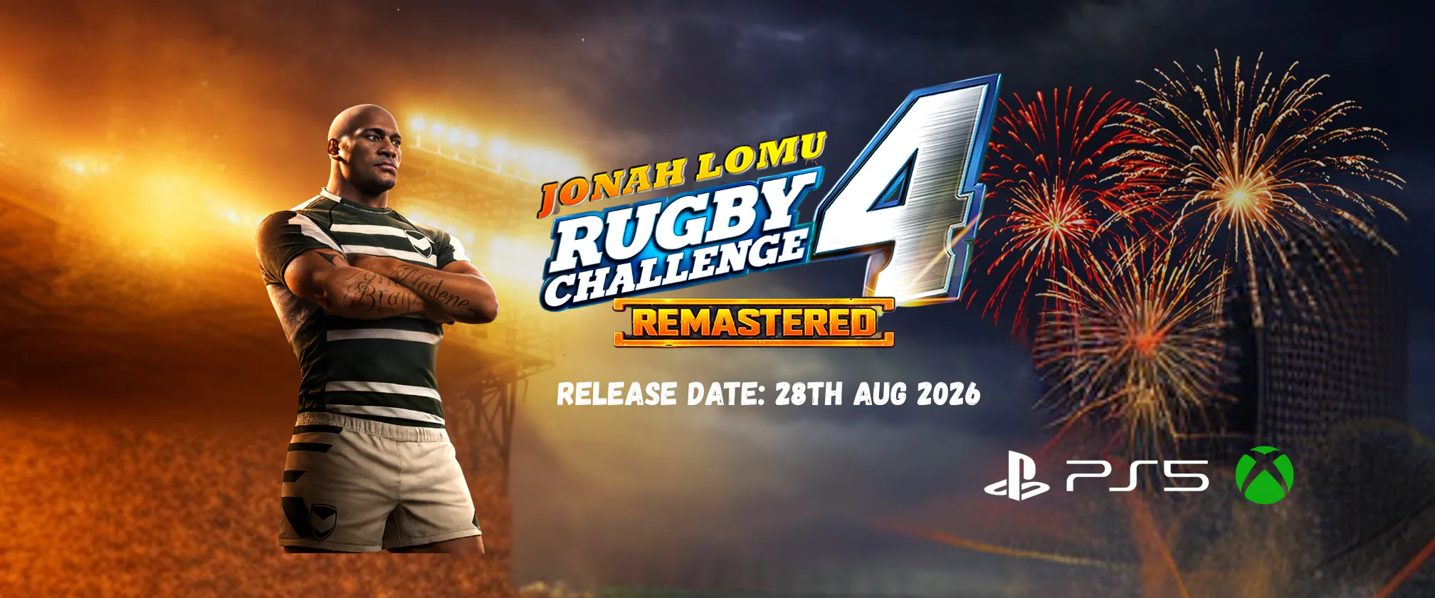 Jonah Lomu Rugby Challenge 4 Remastered key art