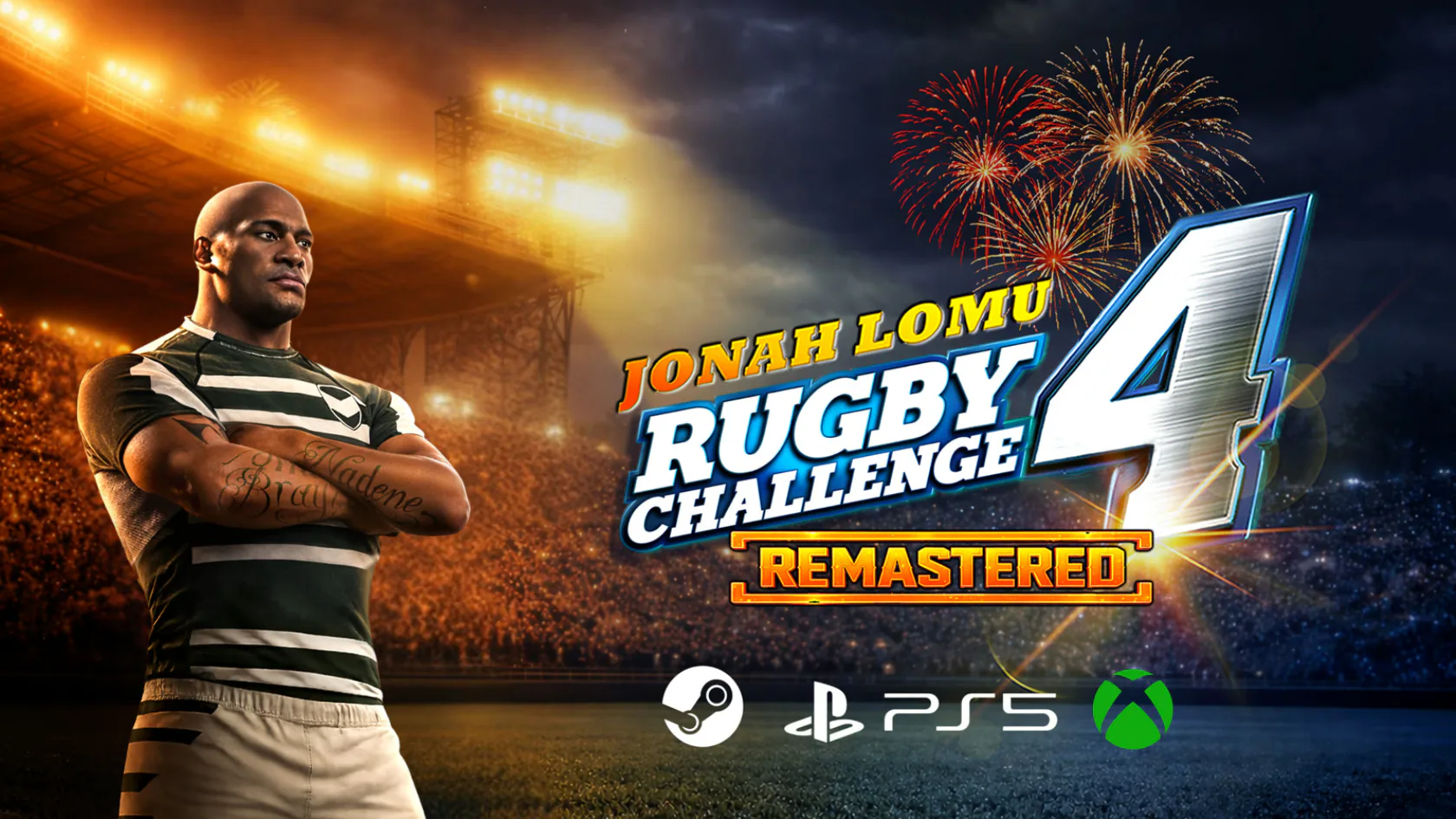 Jonah Lomu Rugby Challenge 4 Remastered key art